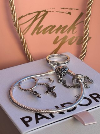 Conjunto Pandora Cruz corazon