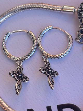 Conjunto Pandora Cruz corazon