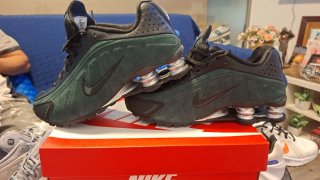 Nike Shox Zapatillas Negras y Verdes