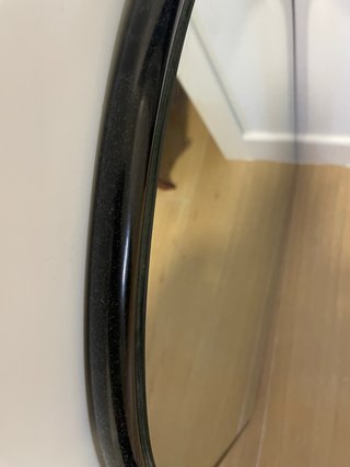 Espejo de pared o tocador negro