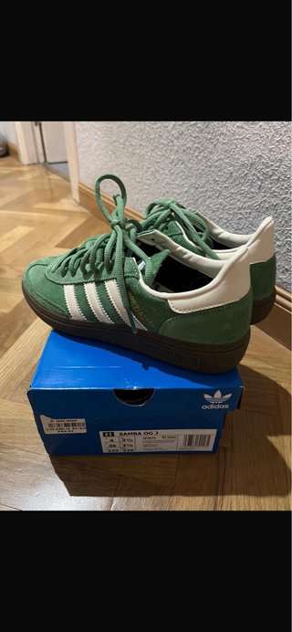 Zapatillas Adidas Gazelle Verde y Blanco