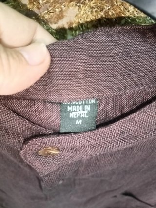 Camisa marrón manga larga