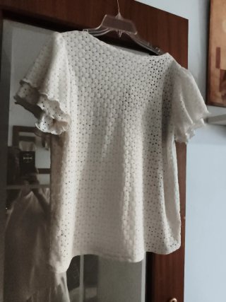 Camisa blanca calada