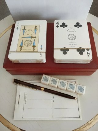Estuche Naipes Bridge COMAS Barcelona 1981 - NUEVO