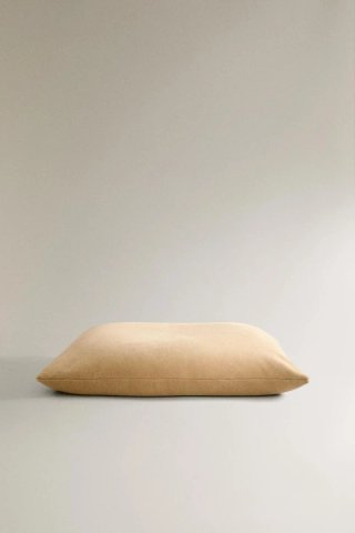 Puff Zara Home borreguillo beige