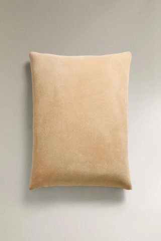 Puff Zara Home borreguillo beige