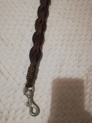 Guinzaglio cuoio intrecciato per cane