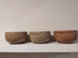 Juego de 3 tazas de cerámica