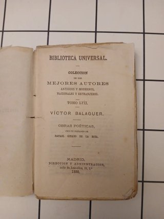 Mejores autores.      Victor Balaguer.