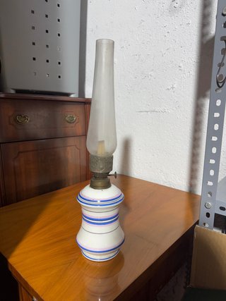 Lámpara de queroseno de porcelana