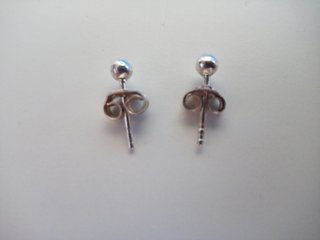 PENDIENTES PLATA DE LEY - BOLAS 2 MM - NUEVOS