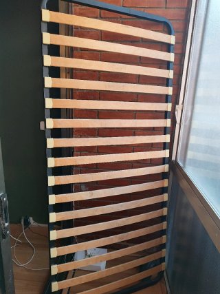 Somier 90cm Madera y Metal