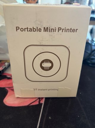 Mini impresora portátil rosa Bluetooth
