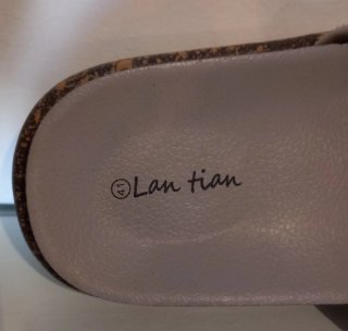 Sandalias Lan Tian Beige Talla 41