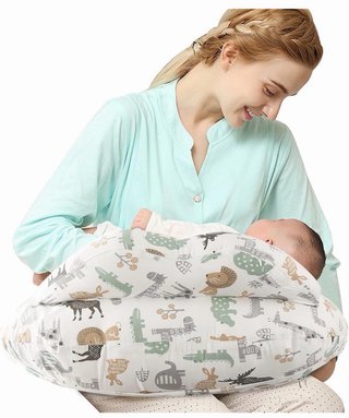 Cojín de lactancia estampado animalitos