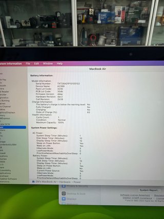 MacBook Air 2020 M1 8GB RAM 256GB