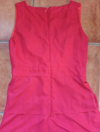 Vestido elegante rojo graduación/madrina