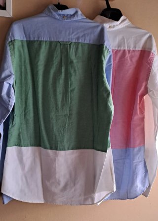 Camisas de colores bloques