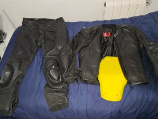 Mono de moto 2 piezas piel