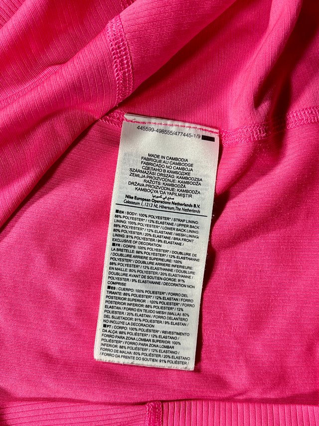 Nike Dri-Fit Camiseta Tirantes Rosa S