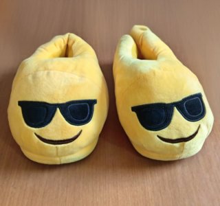 Pantofole Emoji Gialle Tg 38