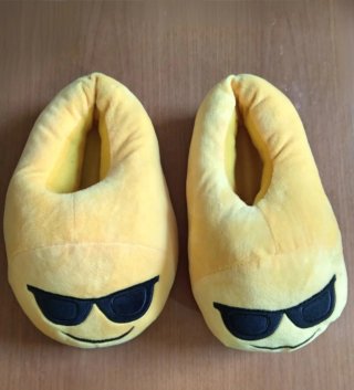 Pantofole Emoji Gialle Tg 38