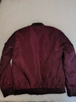 Chaqueta Bomber Trafaluc Zara Granate Talla XS