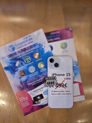iPhone 15 128GB Blanco