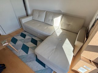Sofá Cama Chaise Longue Ikea Ragunda Beige