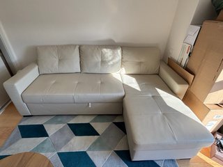 Sofá Cama Chaise Longue Ikea Ragunda Beige