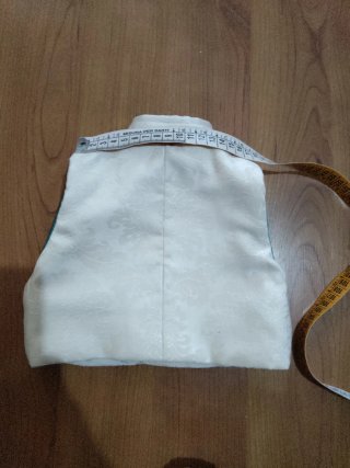 Chaleco fallero bebé blanco