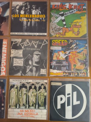 Lote 13 discos de vinilo punk rock 7"