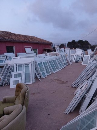Balconera aluminio 155x224 alto Climalit