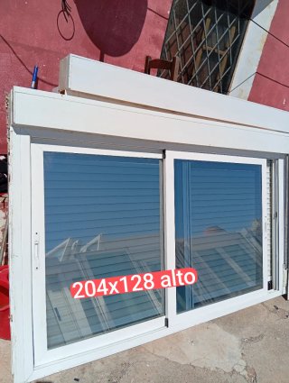 Balconera aluminio 155x224 alto Climalit