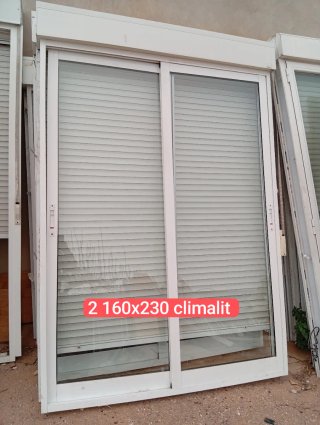 Balconera aluminio 155x224 alto Climalit