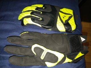 Guantes Moto Armure y Dainese Negros y Amarillos