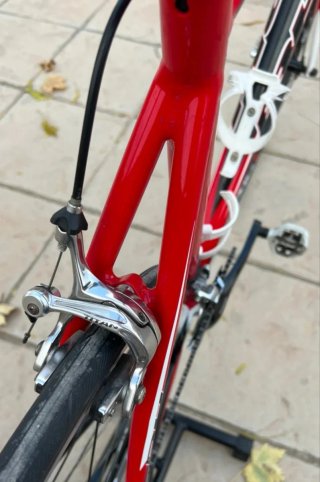 Bicicleta Carretera BH Talla XL Roja y blanca