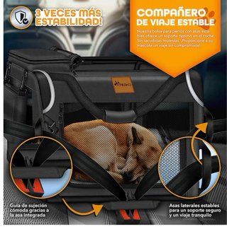 Transportín grande para perros negro