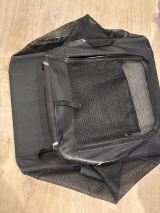 Transportín grande para perros negro