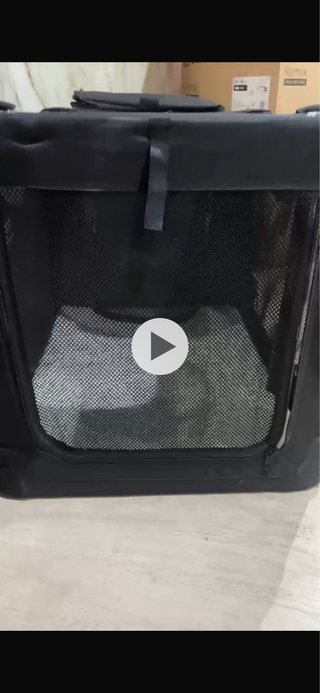 Transportín grande para perros negro