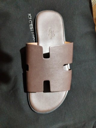 Chanclas Hermes Caballero Talla 41 marrones