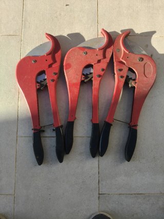 Tijeras cortatubos de plástico (3 unidades)