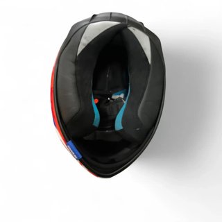 CASCO DE MOTO SHARK SPARTAN DROZE AZUL BLANCO Y ROJO
