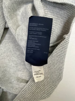 Jersey Tommy Hilfiger Gris Cuello Redondo