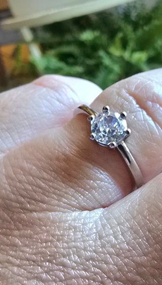 Anillo Solitario Plata S925