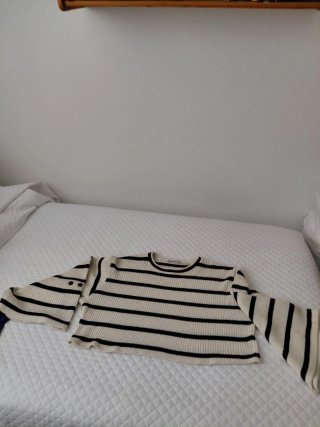 Conjunto Falda y Jersey Rayas y Cuadros