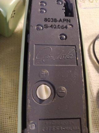 Teléfono Vintage Estilo Góndola Verde
