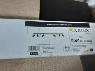 Foco de techo RING 6L negro