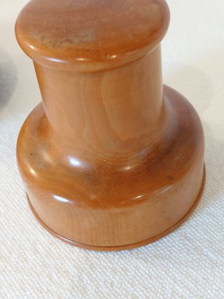Tarros de farmacia antiguos de madera
