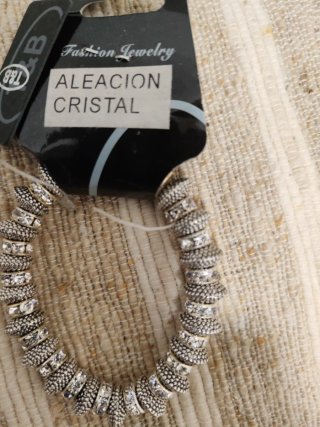 Pulsera T&B aleación cristal